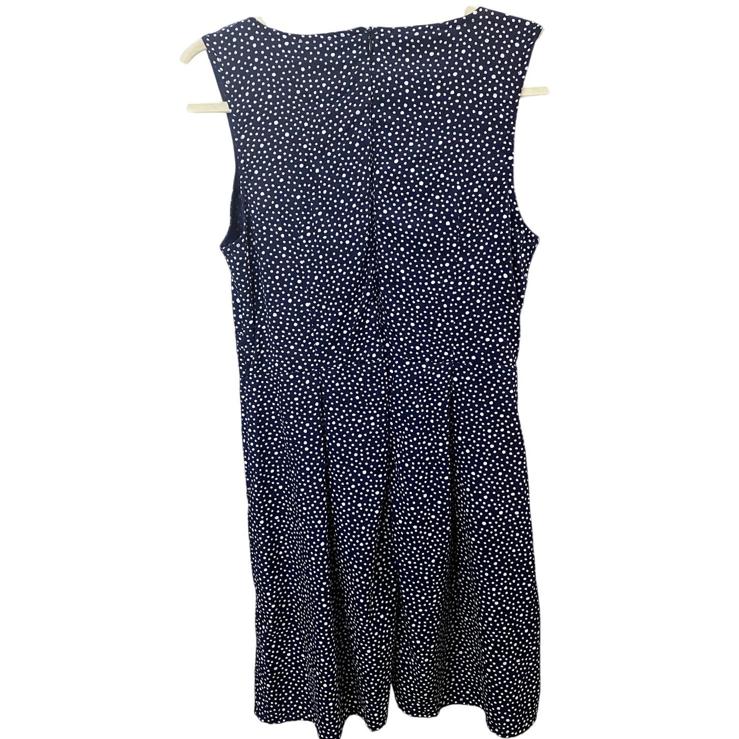 Masion Jules Navy/White Faux Wrap Dress - Size Large (EUC)