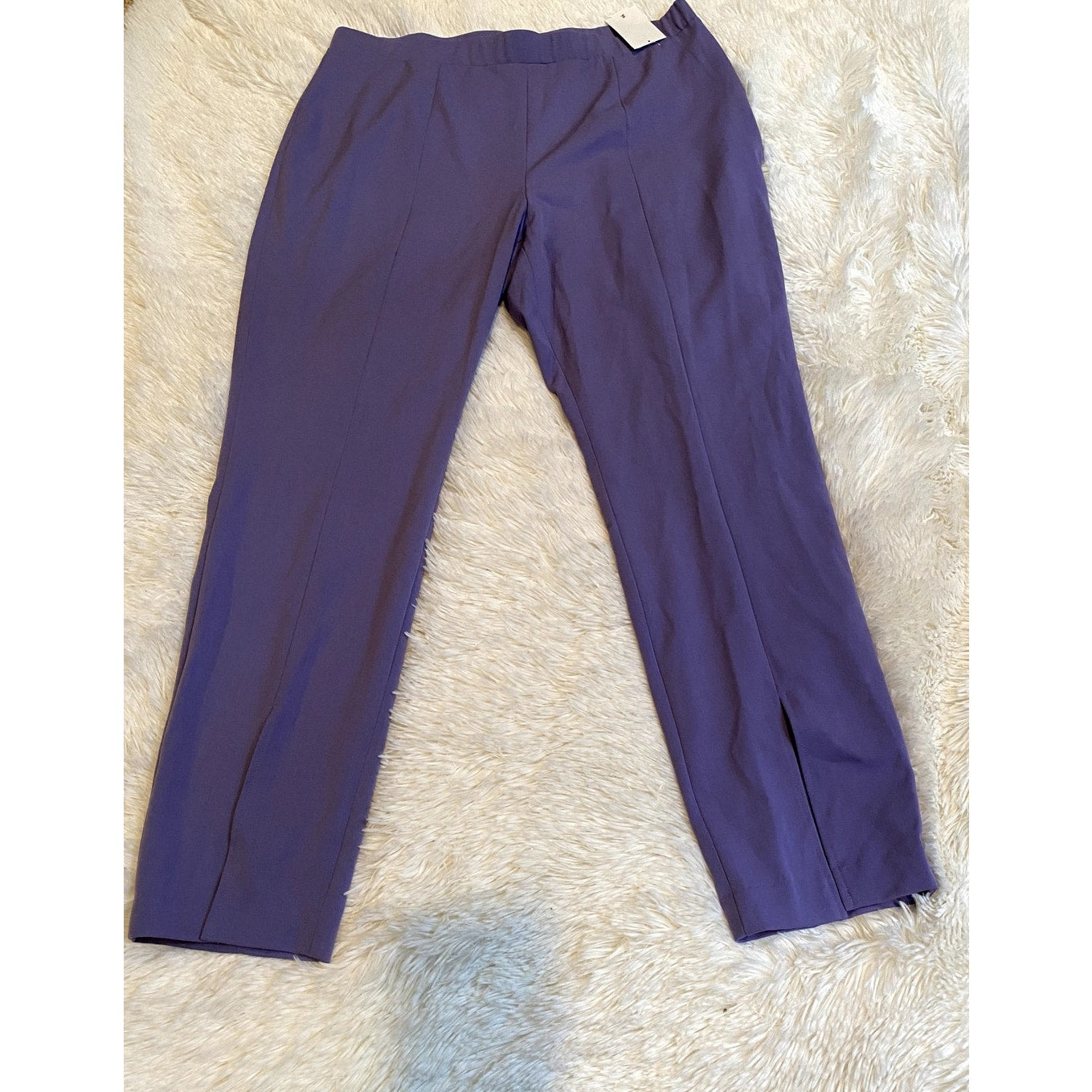 1.STATE  Split Cuff Straight Leg Lavender (Purple) Pants - Sz. 14W (NWT)