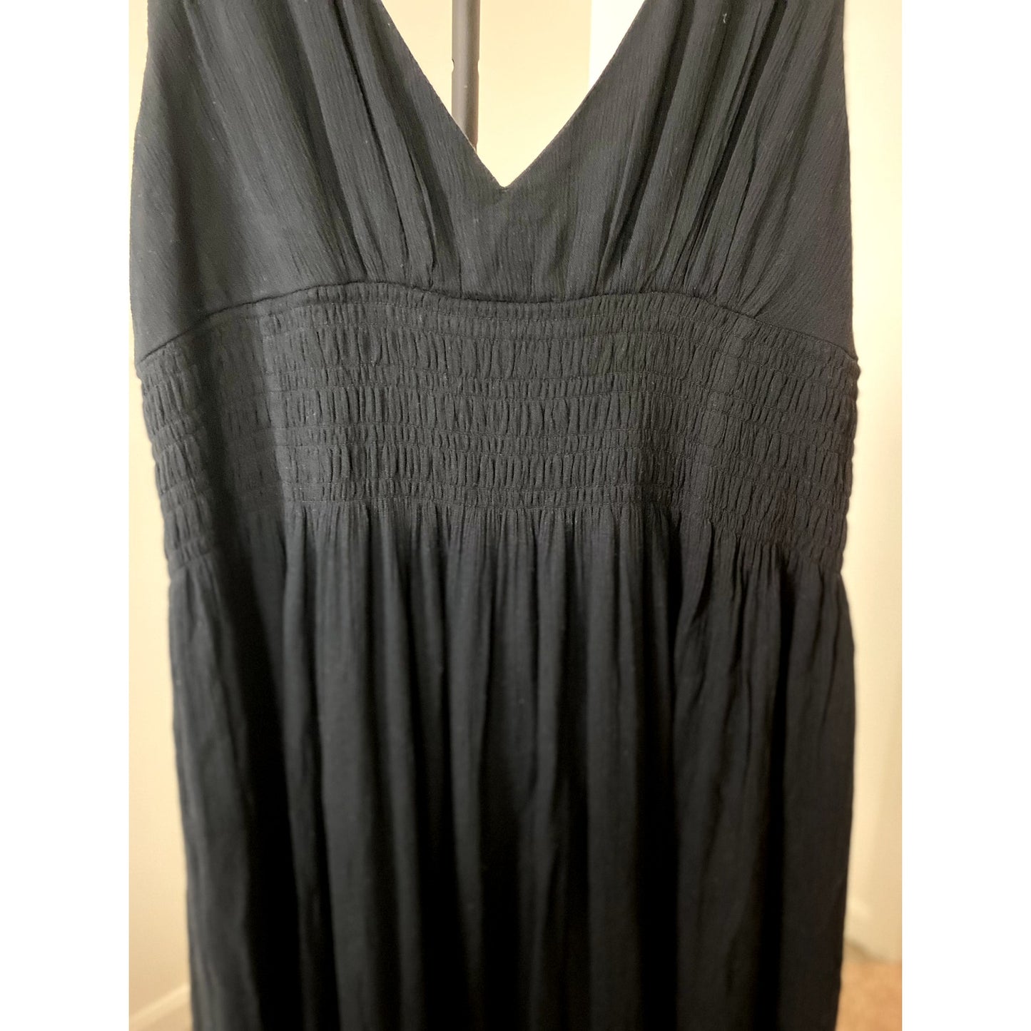 Abercombie & Fitch Black Scrunchie Strap Maxi Dress - Sz. XL (NWOT)