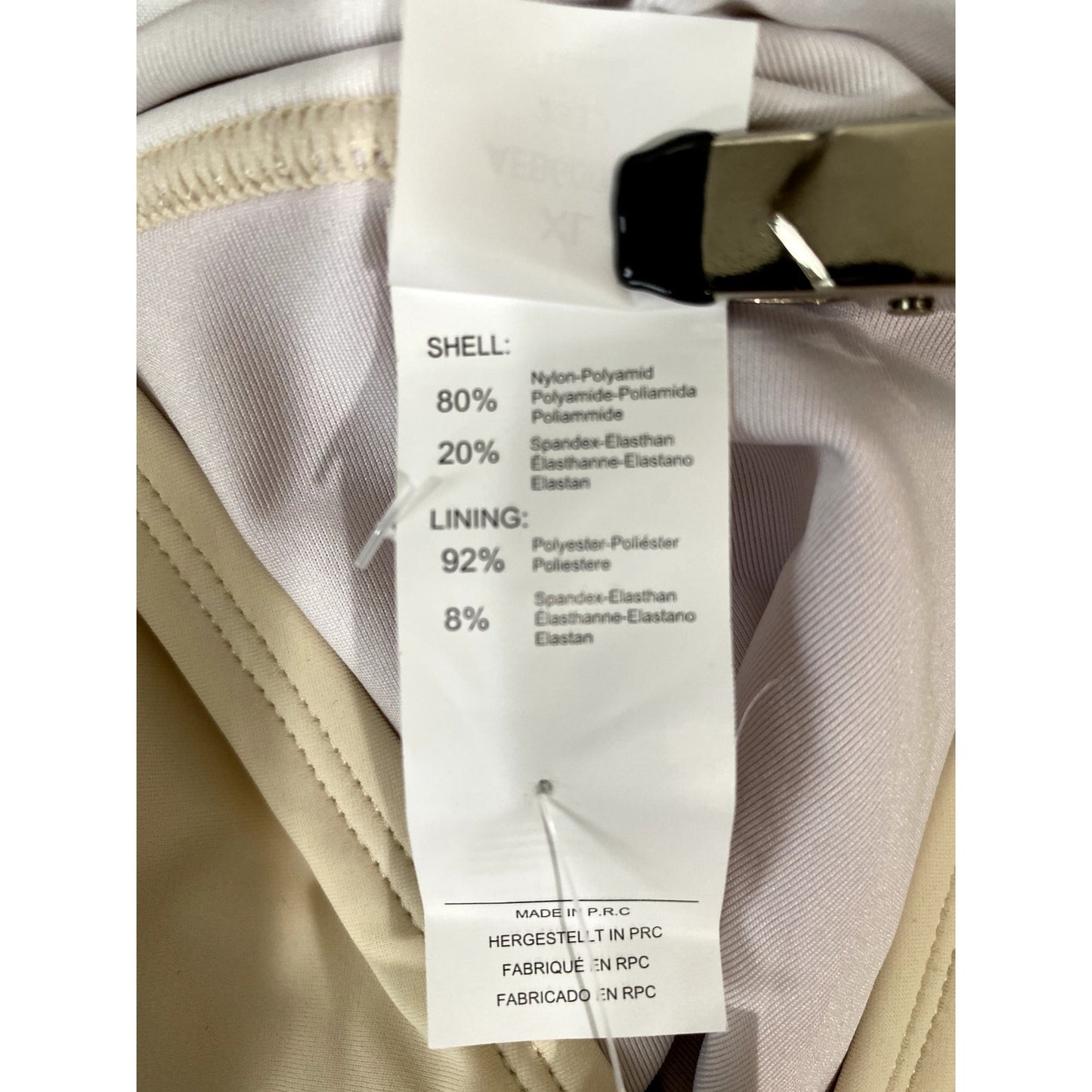 Cupshe Rose Colorblock Keyhole Cutout Swimsuit - Size XL