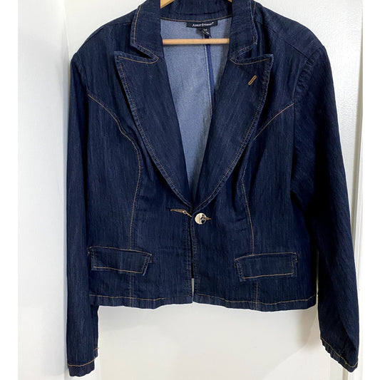 Ashley Stewart Blue Denim Jacket - Sz. 22/24 (EUC)