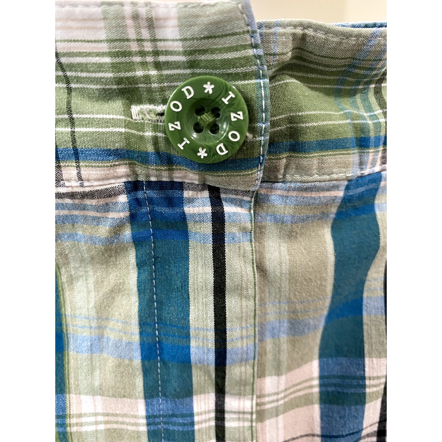 Izod Green/Blue/White Plaid Skort  - Size 14 (EUC)