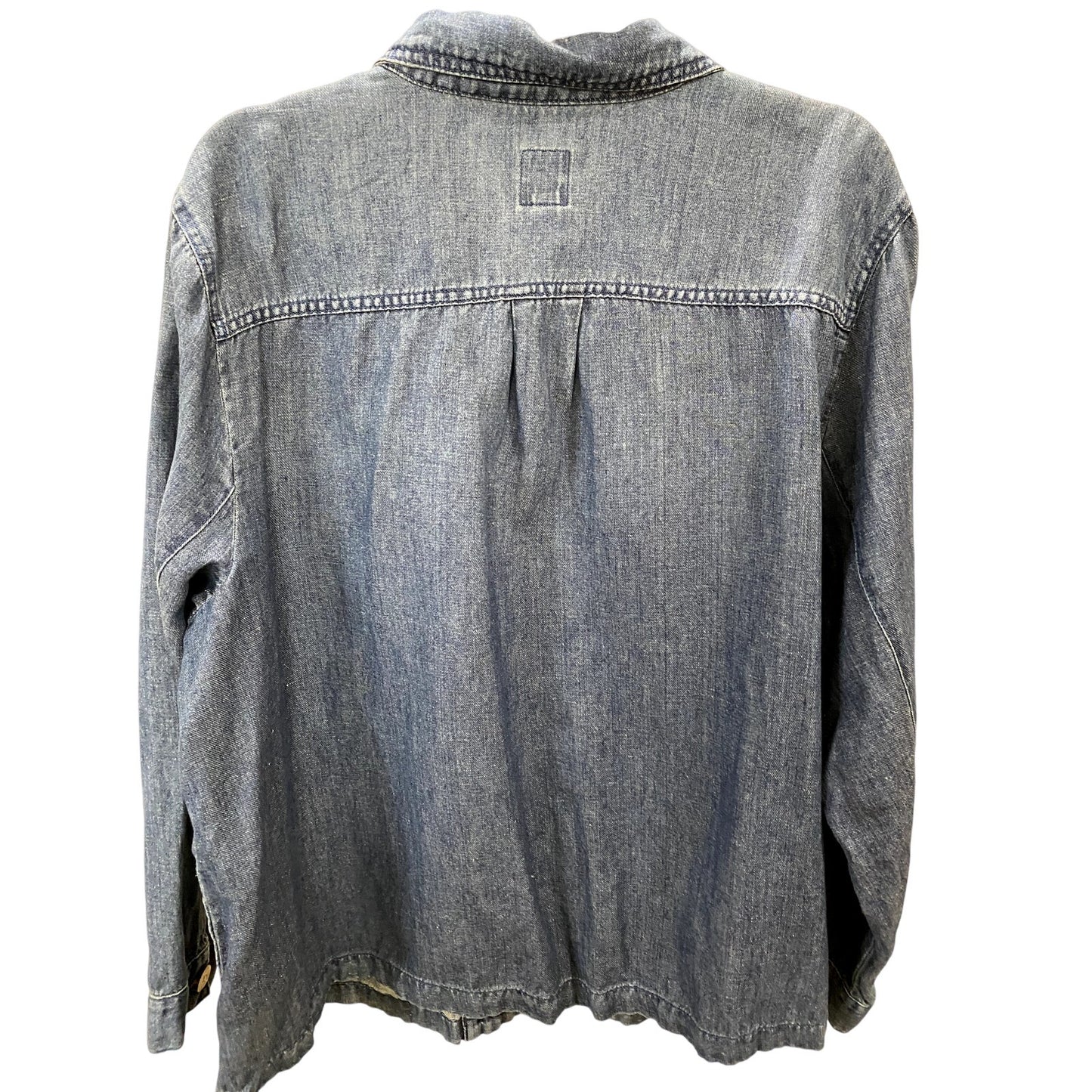 J. Jill Medium Wash Denim Shirt/Jacket - Size 2X (EUC)