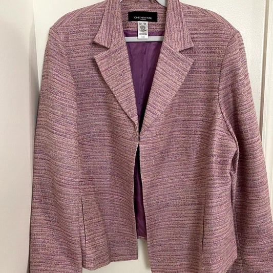 Jones New York Notch Lapel Bastille Framboise Pink Blazer  - Sz. 22W (EUC)