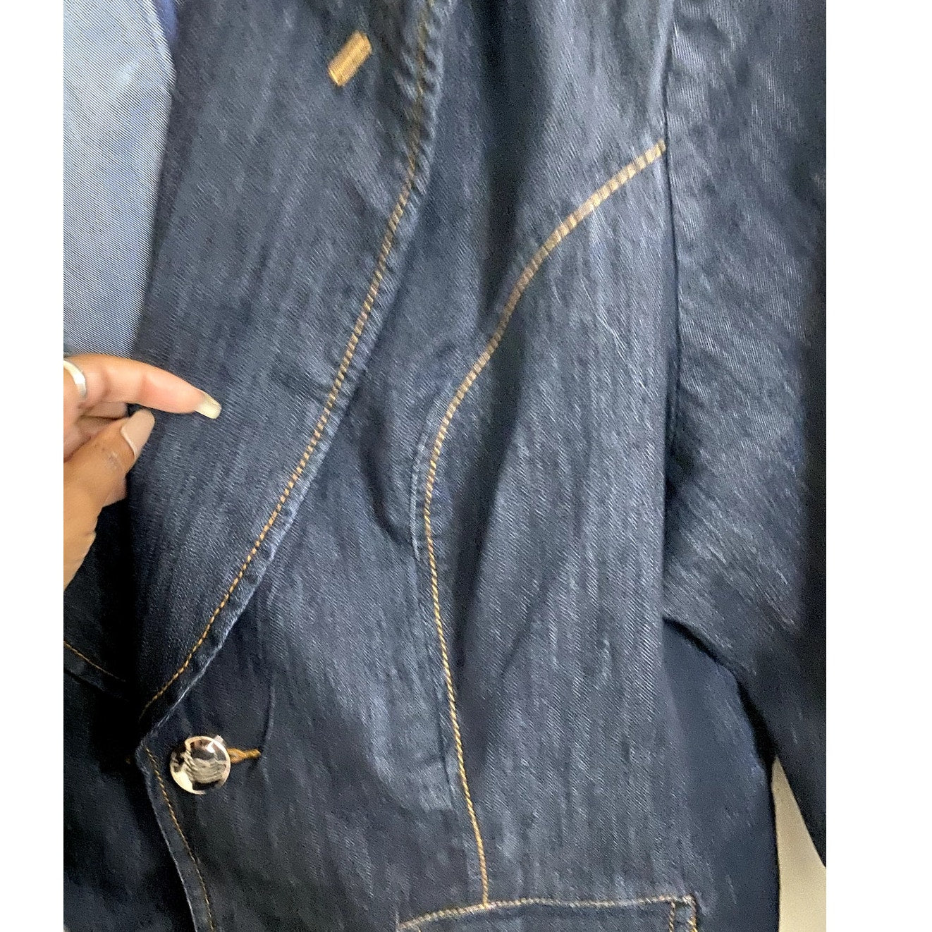 Ashley Stewart Blue Denim Jacket - Sz. 22/24 (EUC)