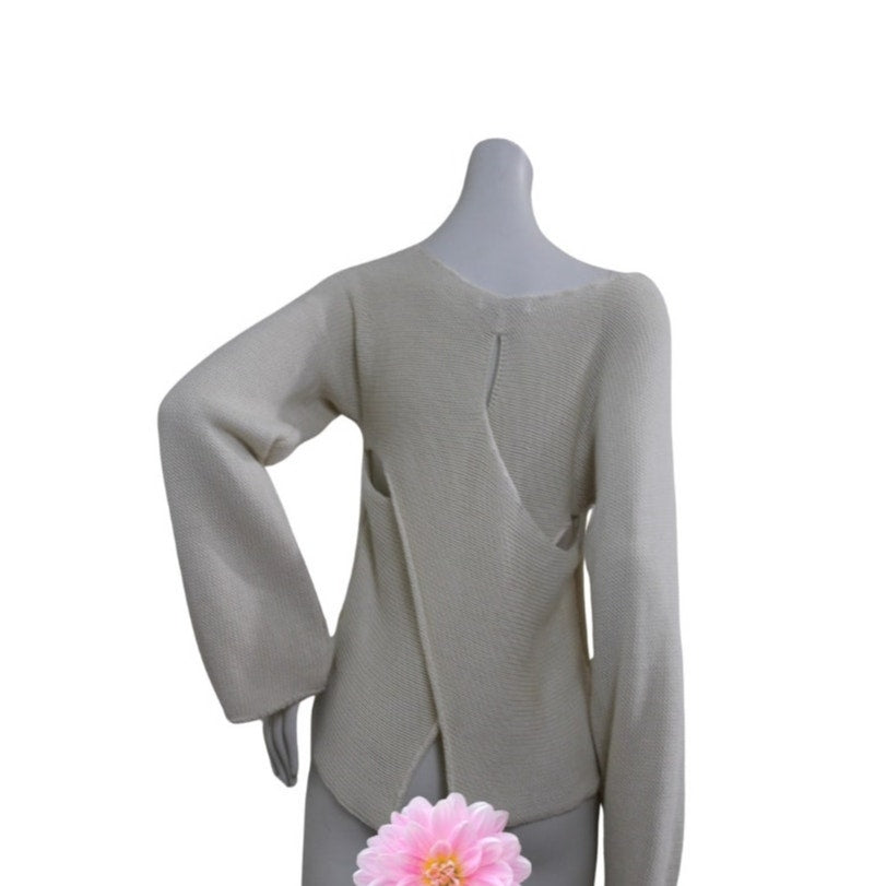 Don’t Ask Why Cream Cropped Sweater (Aerie Brand)- Size OSFM (EUC)