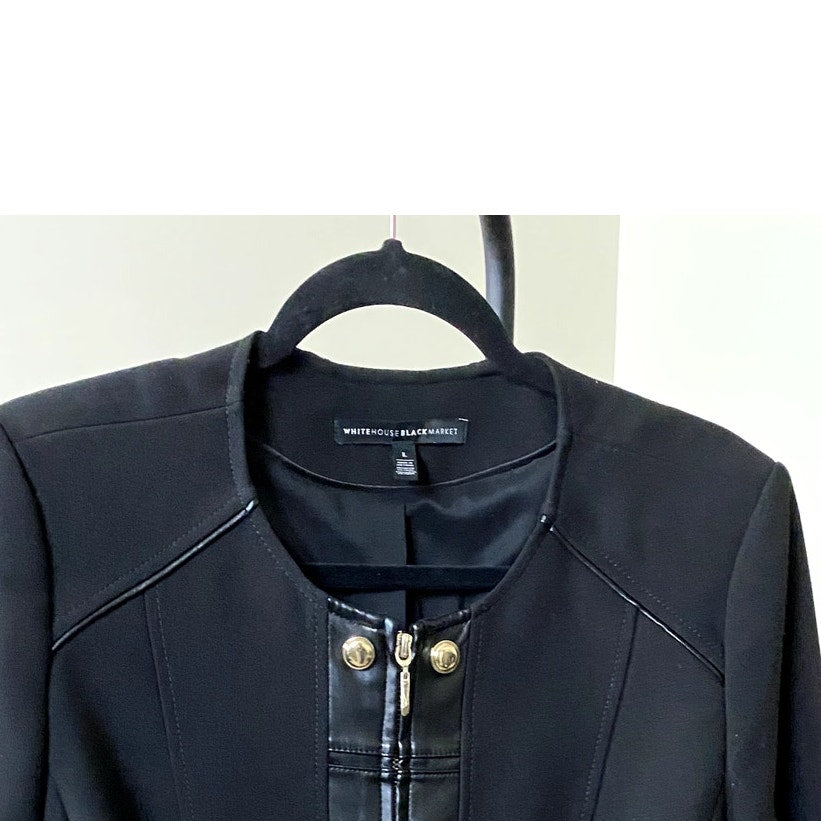 White House Black Market Military Topper Jacket - Size Large (EUC)