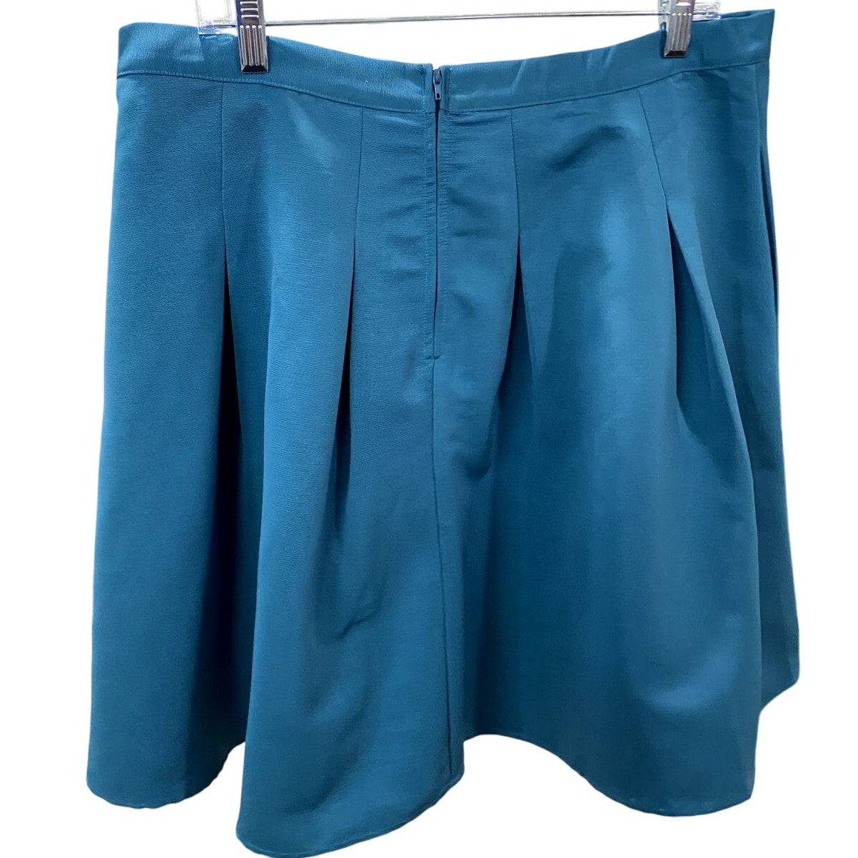 Modcloth Ethereal Expression Teal Pleated Skirt with Pockets - Size XL (EUC)