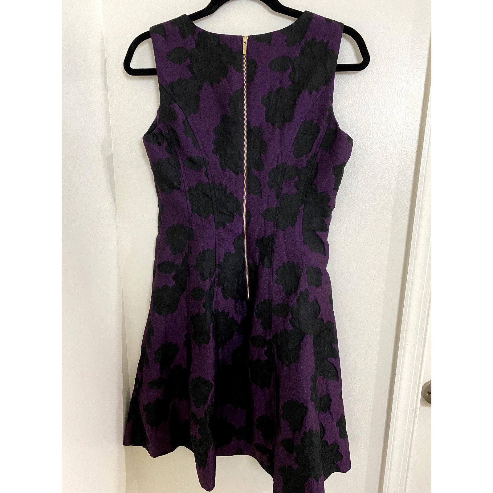 DKNY Purple/Black Sleeveless A-Line Dress - Sz. S (EUC) The Curvy Girl in the Middle DKNY Purple/Black Sleeveless A-Line Dress - Sz. S (EUC) The Curvy Girl in the Middle