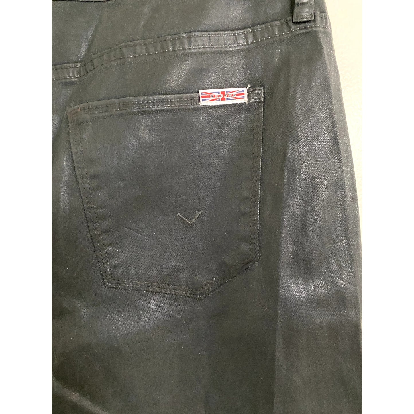 Hudson Blair Black Coated Jeans - Size 34 (NWT)