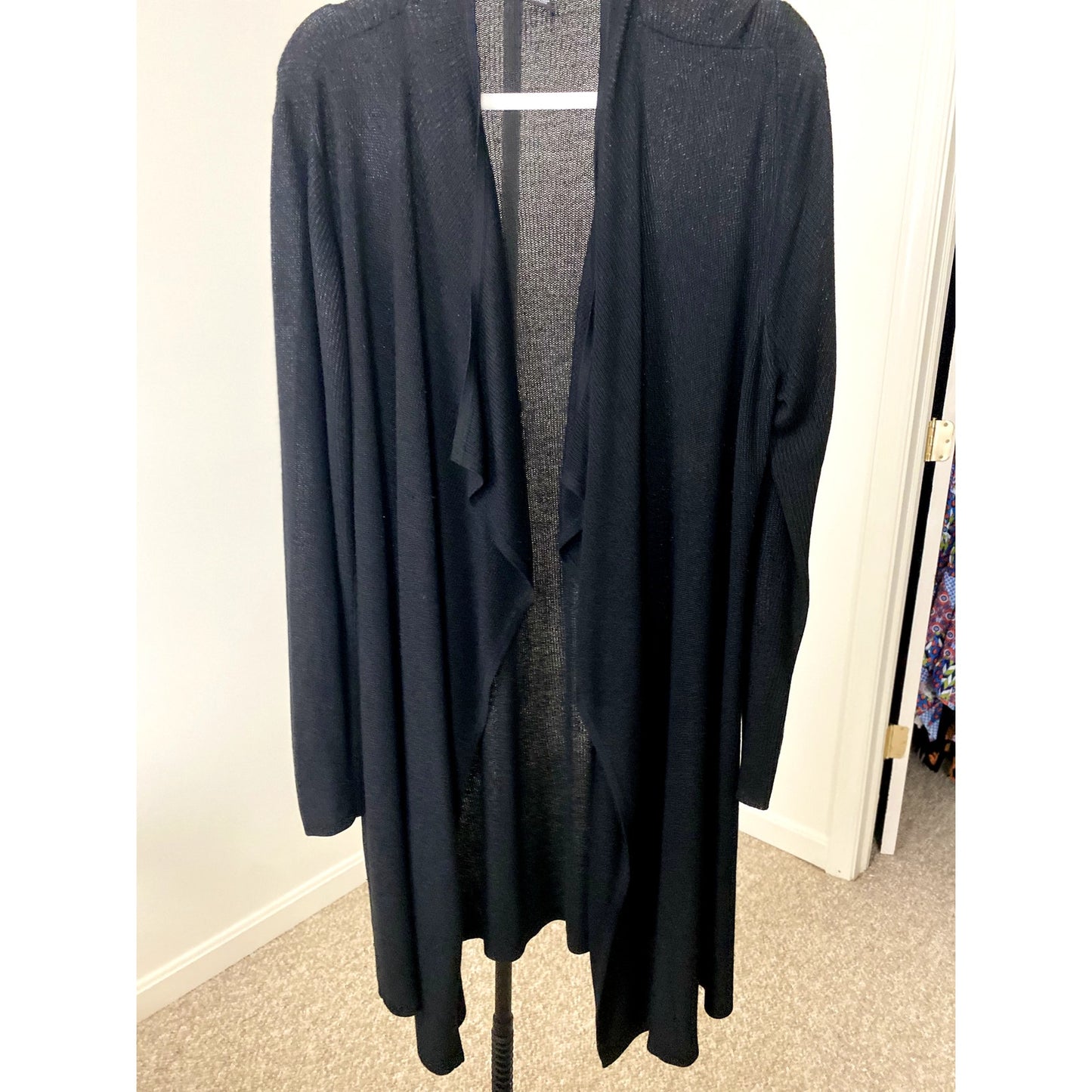 Inc. International Concepts Black Long Duster - Size 2X (EUC)