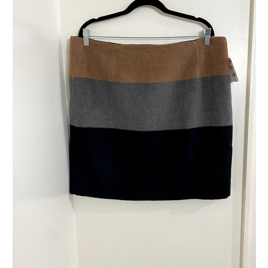 Amanda + Chelsea Colorblock Skirt - Size XL (NWT)