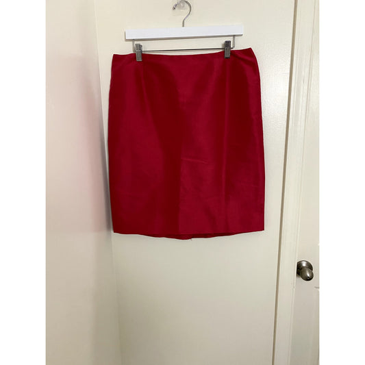 Dana Buchnan Pink Silk Pencil Skirt  - Sz. 14  (EUC)