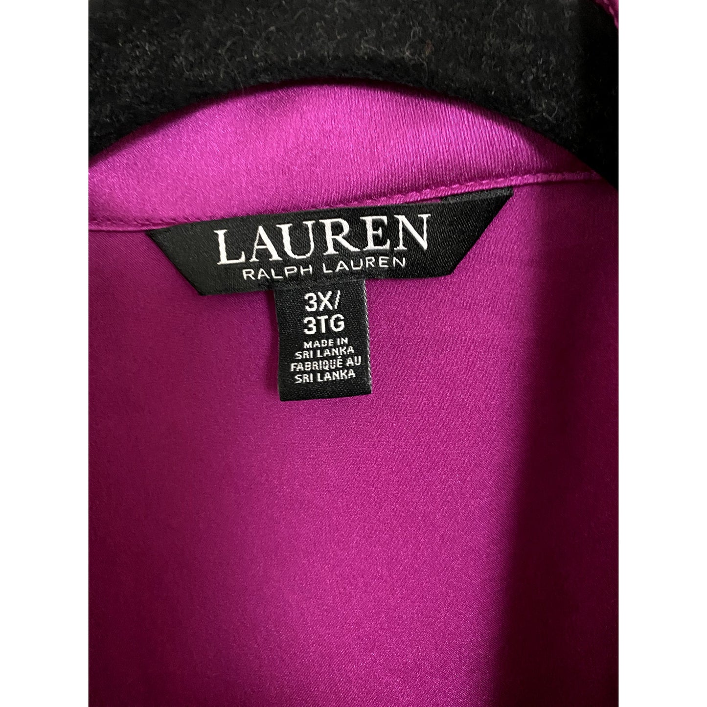 LAUREN Ralph Lauren Black Label Pink Blouse - Sz. 3X (EUC)
