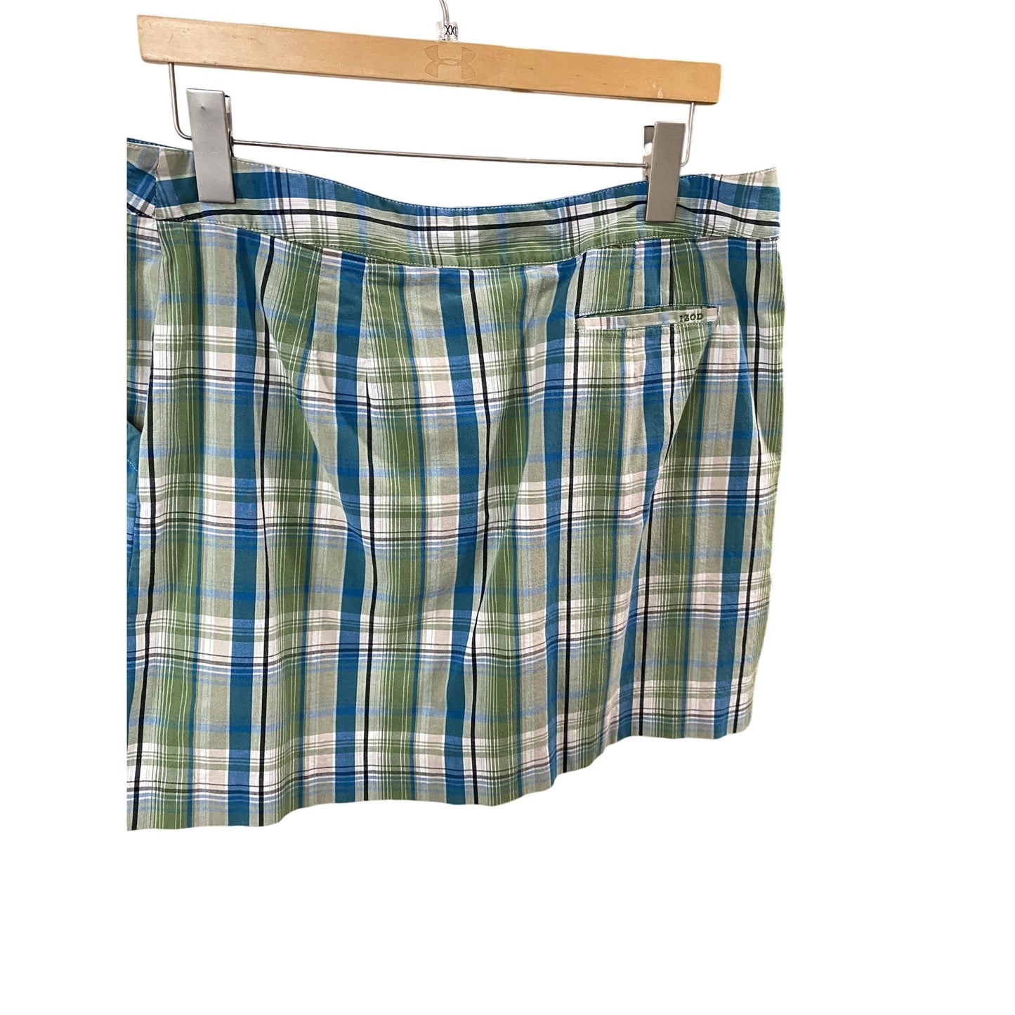 Izod Green/Blue/White Plaid Skort  - Size 14 (EUC)