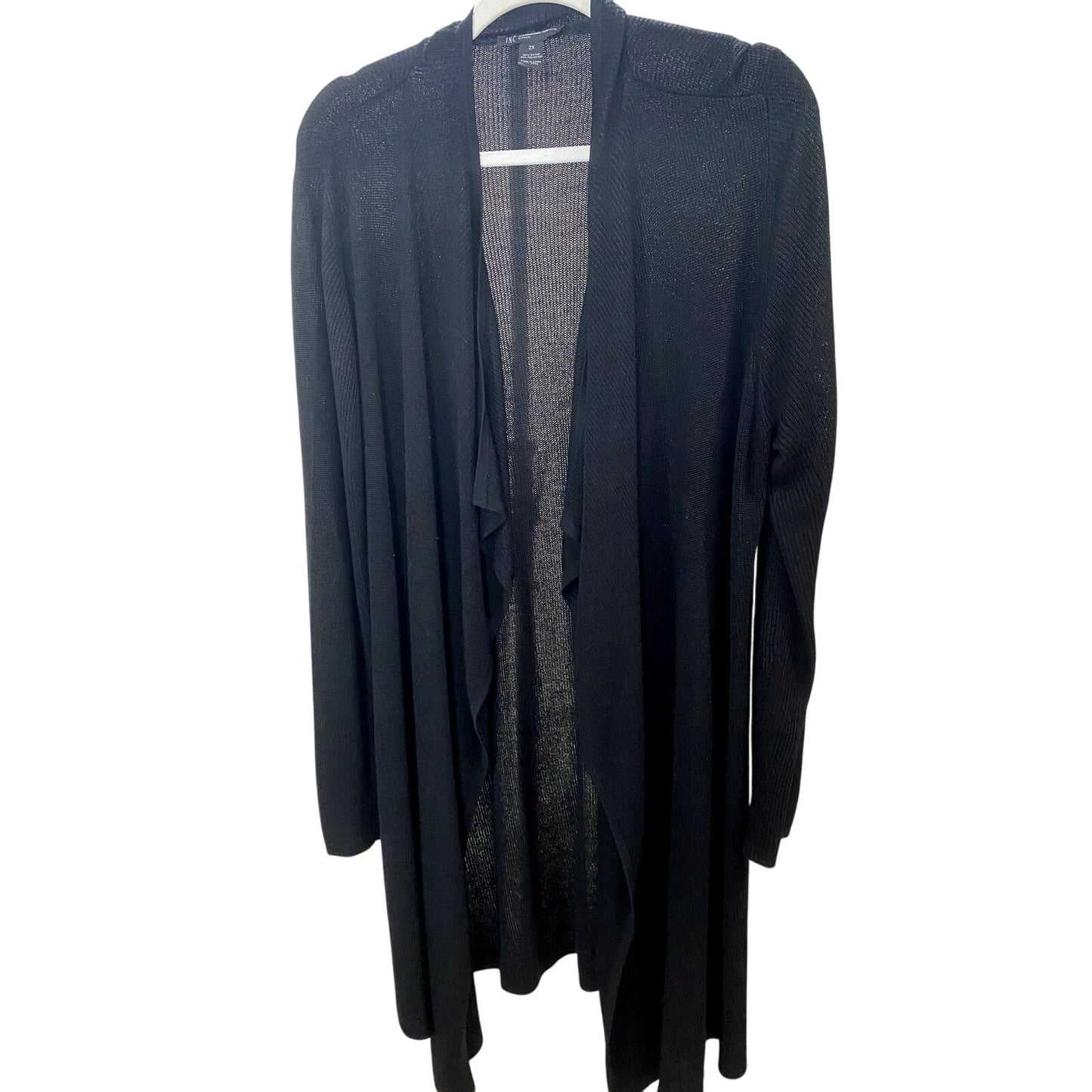 Inc. International Concepts Black Long Duster - Size 2X (EUC)