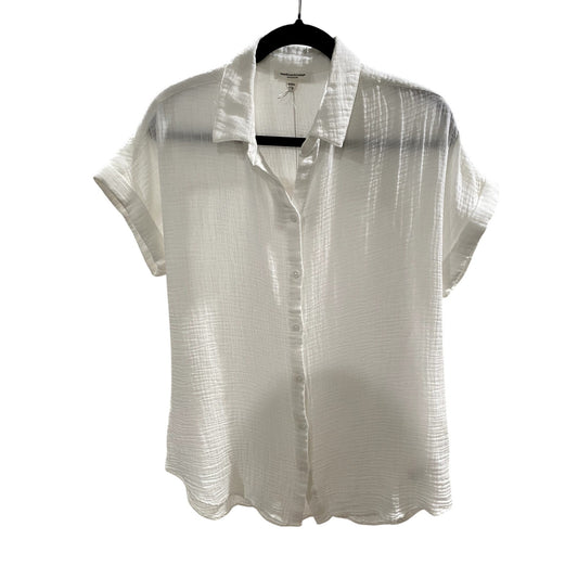 Beach Lunch Lounge White Blouse - Size M (NWT)