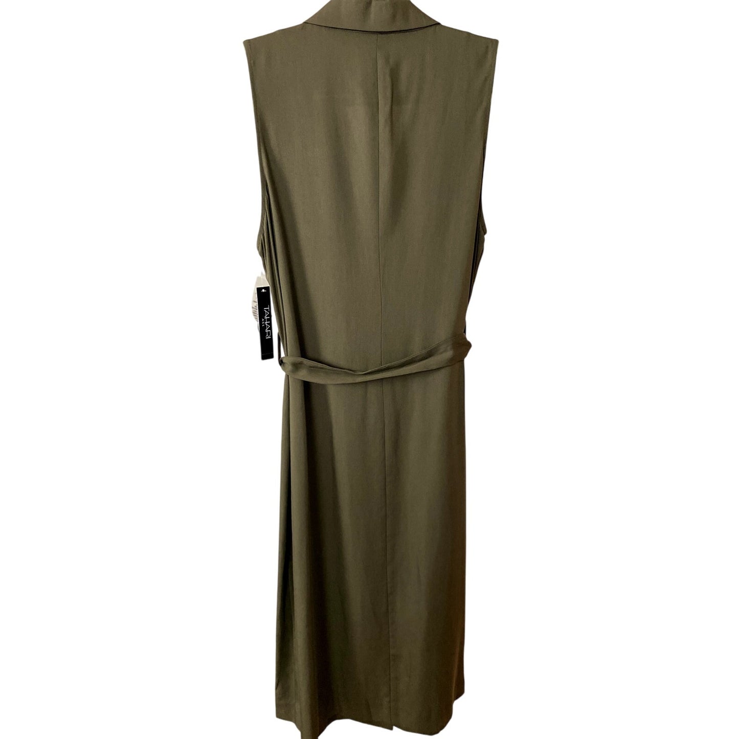 Tahari Tabatha Olive Sleeveless Utility Dress - Size 12 (NWT)