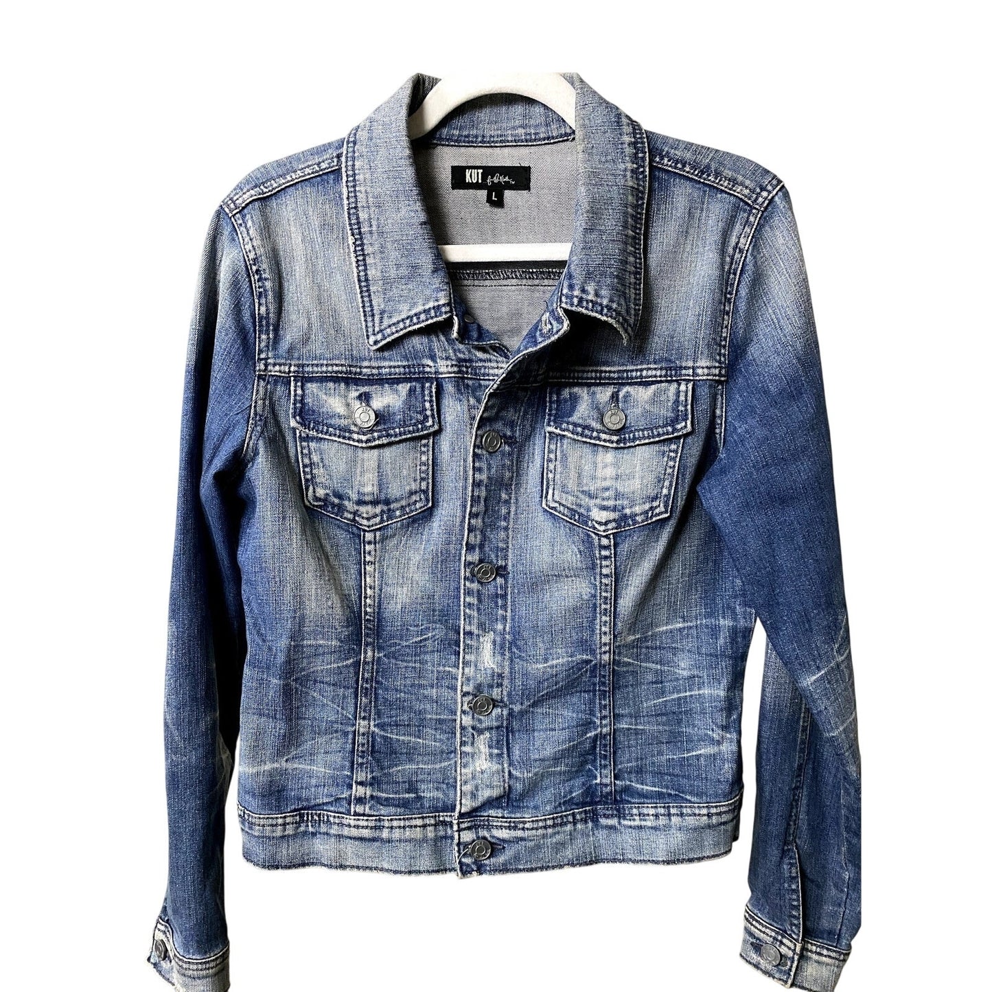 KUT from the Kloth Denim Jacket - Size L (EUC)