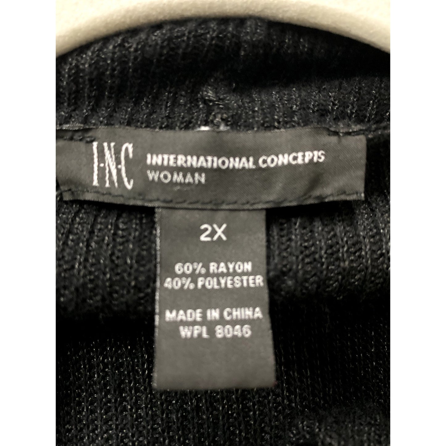 Inc. International Concepts Black Long Duster - Size 2X (EUC)