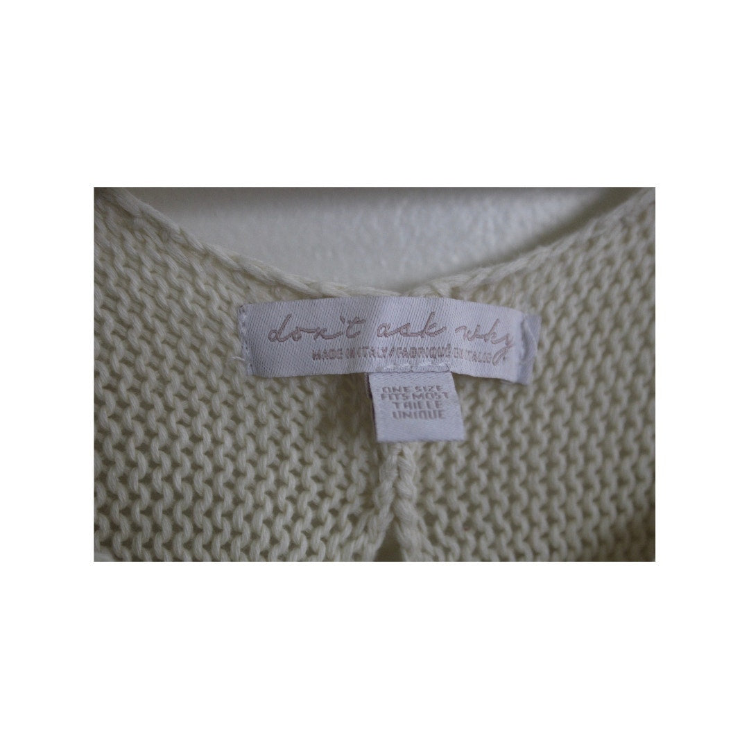 Don’t Ask Why Cream Cropped Sweater (Aerie Brand)- Size OSFM (EUC)