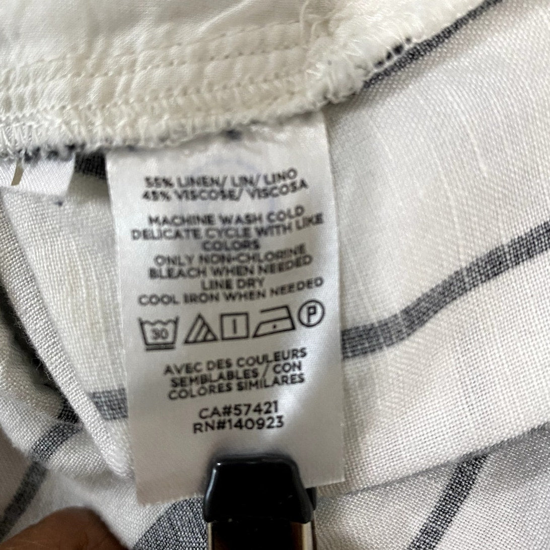 Ann Taylor Loft White & Black Jumpsuit - Size 14 (EUC)