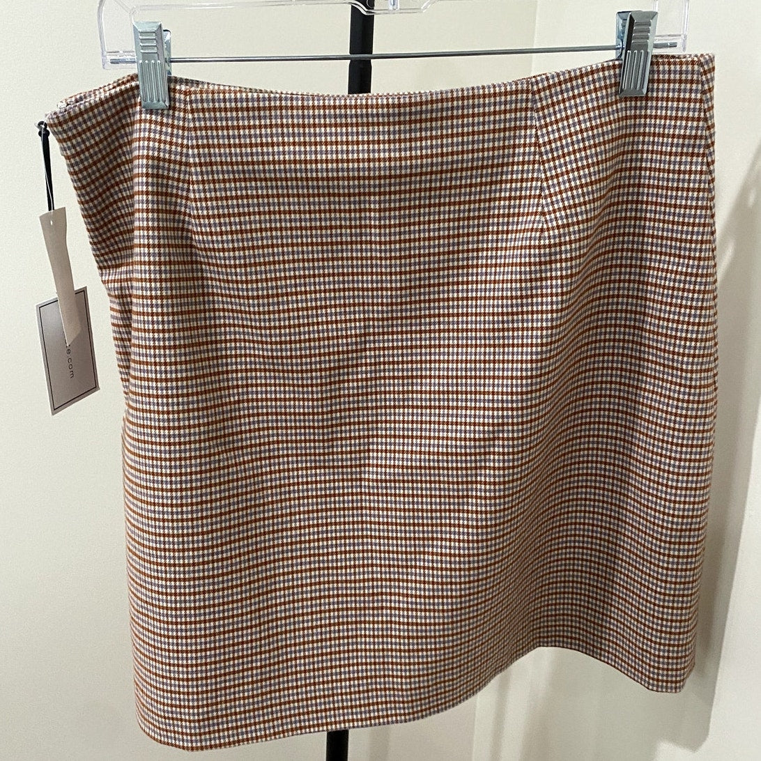 1.STATE  Ginger Plaid Mini Skirt - Sz. 12 (NWT)