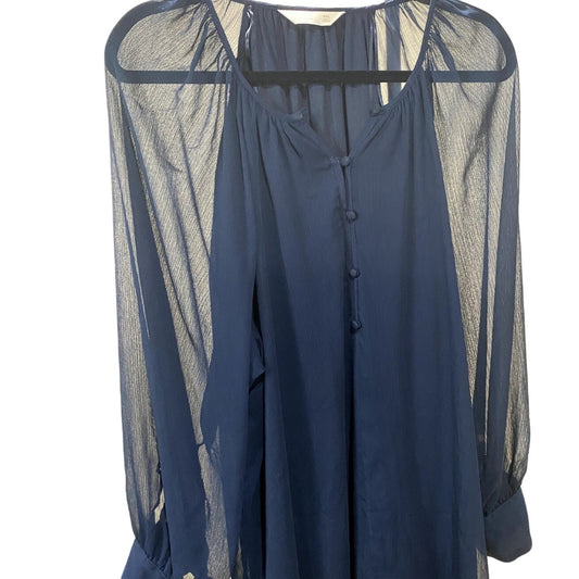 Lauren Conrad Navy Blue Blouse - Size XXL (EUC)