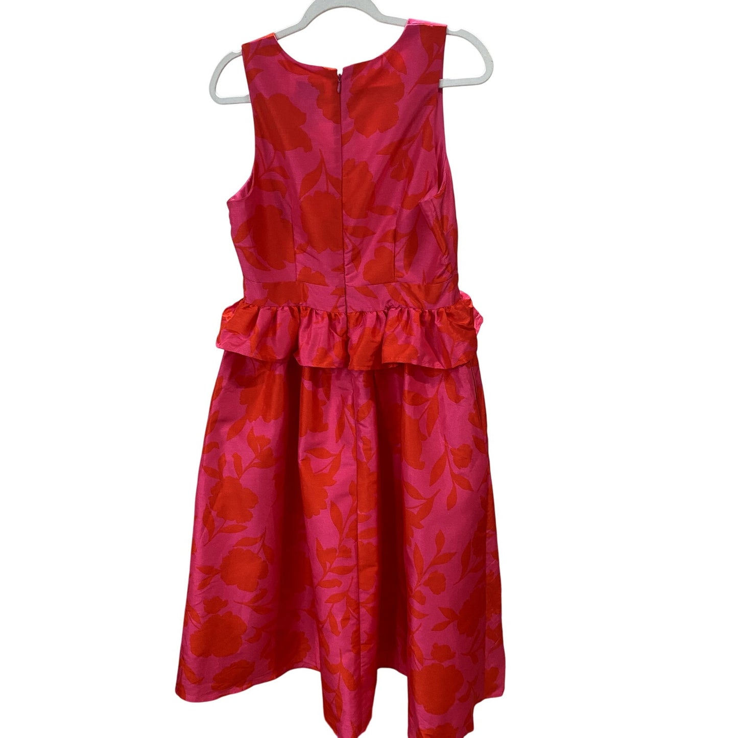 Kate Spade X Target Pink Floral Sleeveless Peplum Midi Dress - Size 10 (NWT)