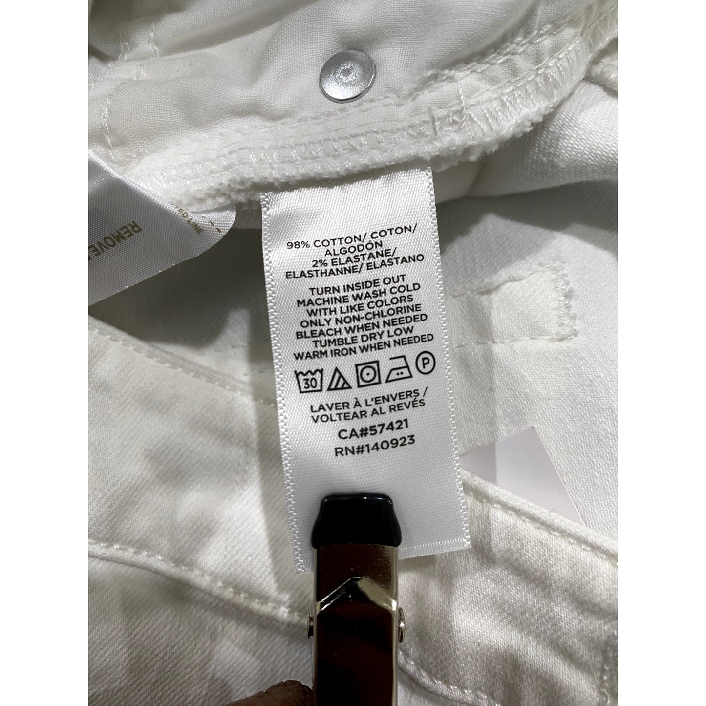 Ann Taylor Loft White Denim Mini Skirt - Size 12 (NWT)