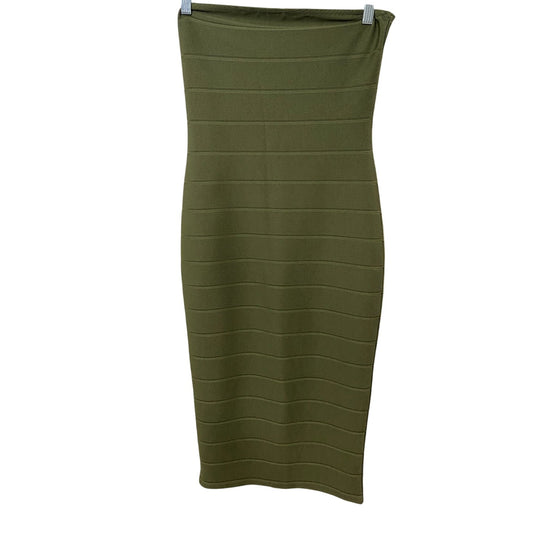 Missguided Strapless Bandeau Bodycon Midi Dress - Size 8 (NWOT)