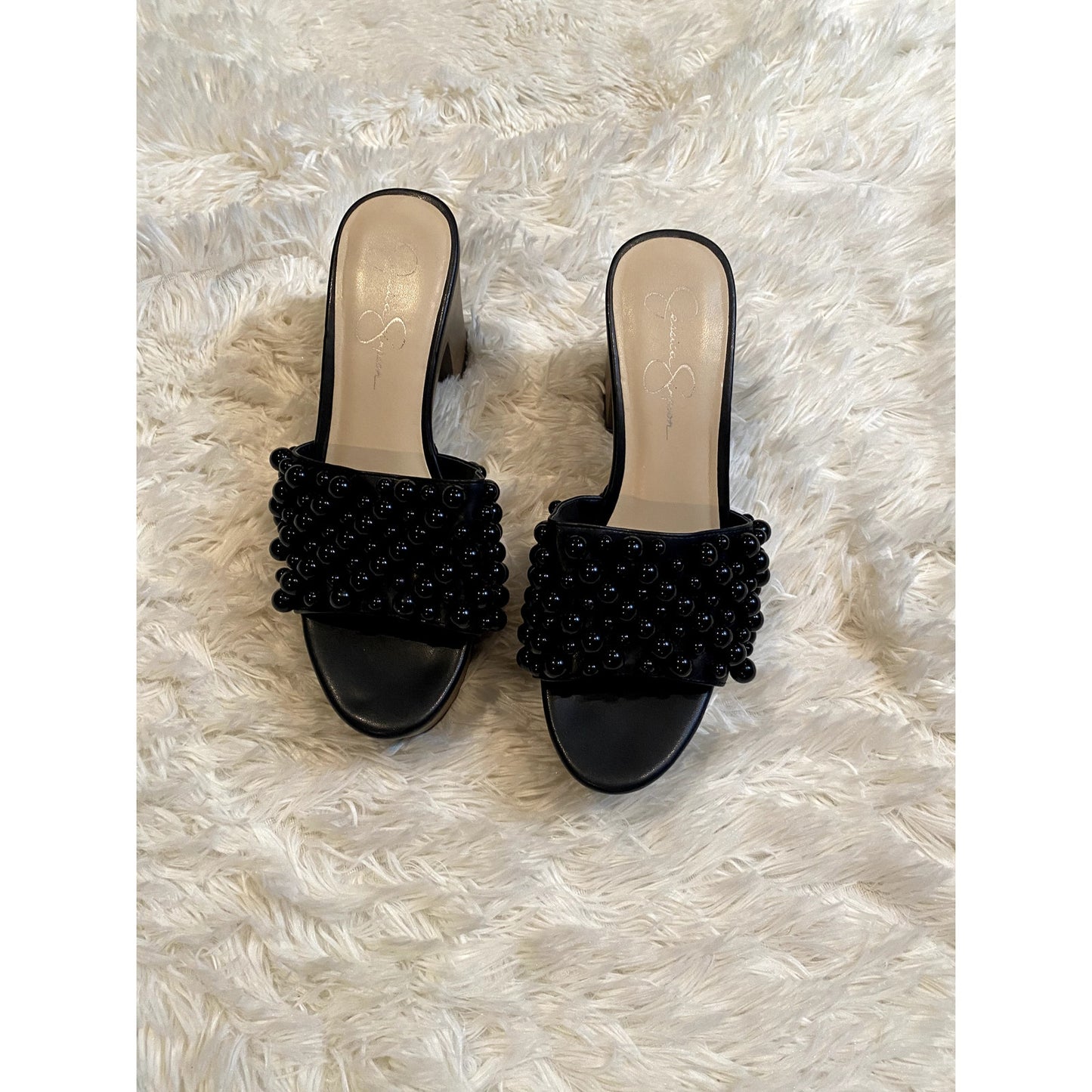 Jessica Simpson Telina Block Heel Dress Sandals - Size 8 1/2 M (NWOB)