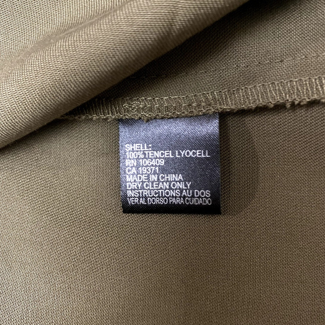 Tahari Tabatha Olive Sleeveless Utility Dress - Size 12 (NWT)