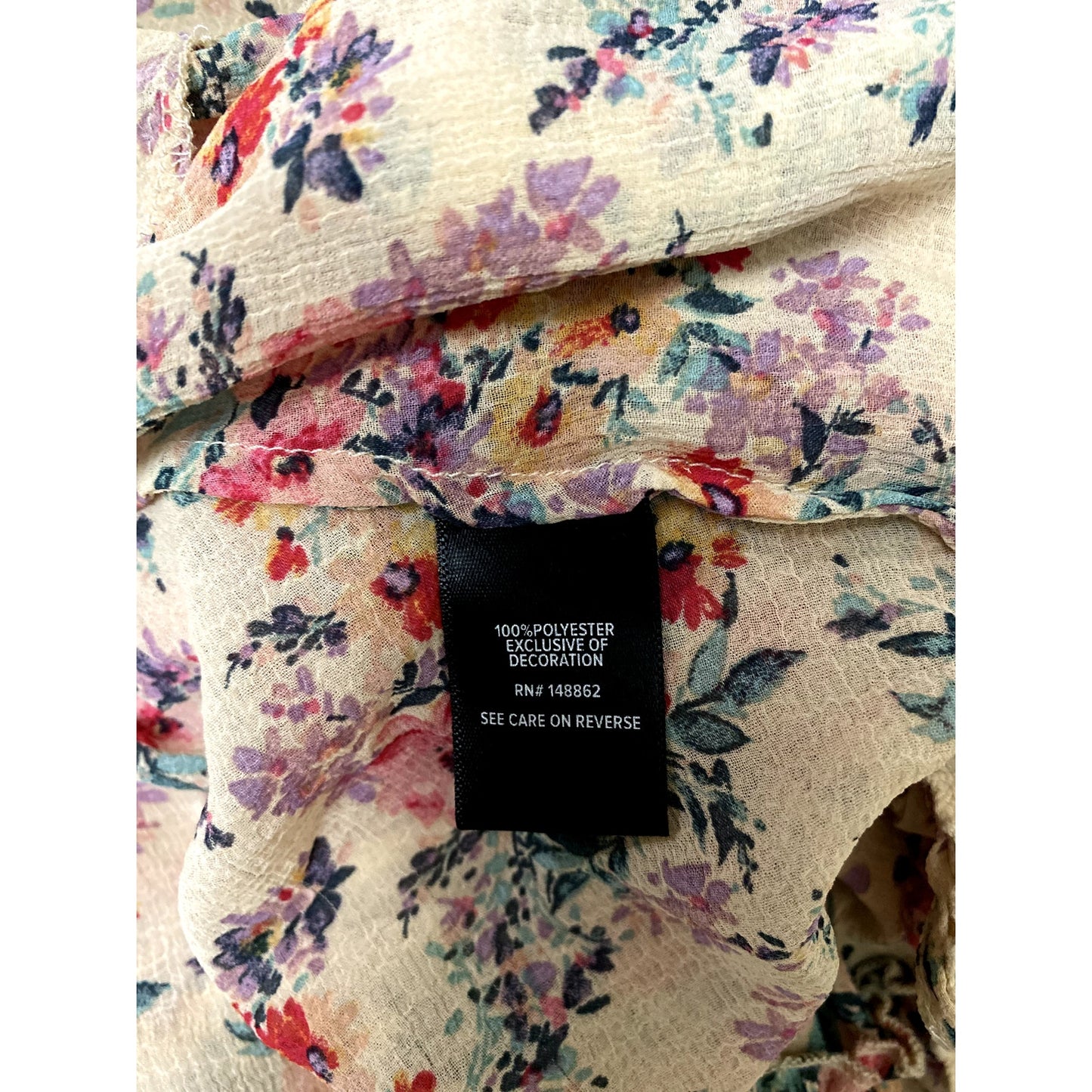 Torrid Tan Ruffle Chiffon Floral Kimono - Size 3(X) (EUC)
