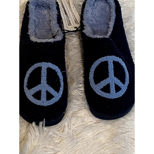 Jenni by Jennifer Moore Blue Peace Slippers - Size Various (NWT)