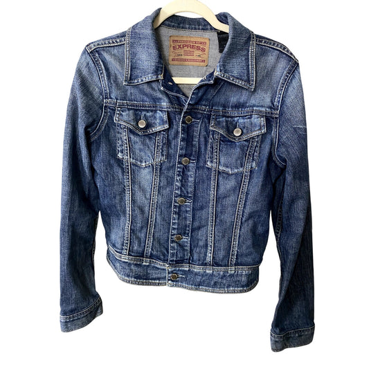 Express Blue Denim Jacket - Size Medium (EUC)