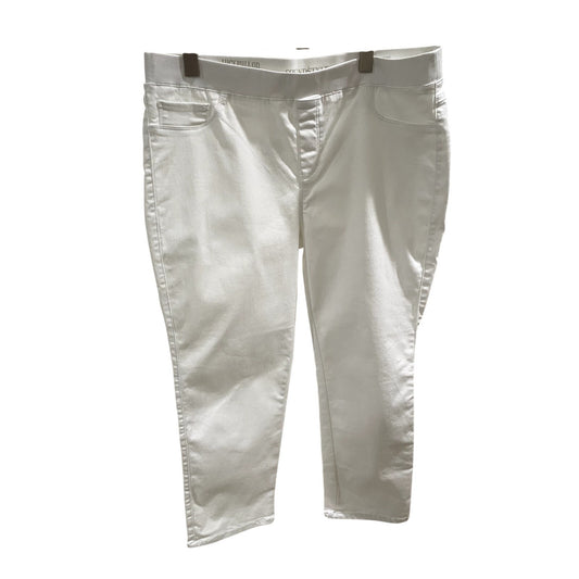Sound/Style White Lucy Pull-on Capri Pant - Size XL (EUC)