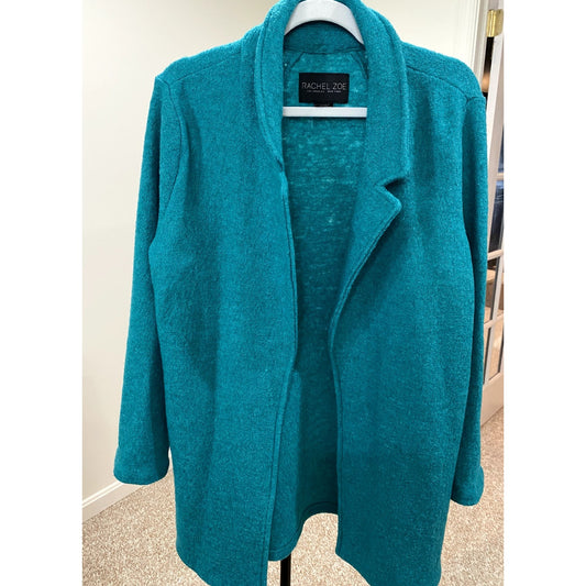 Rachel Zoe Teal Wool Blend Open Jacket  - Size M (EUC)