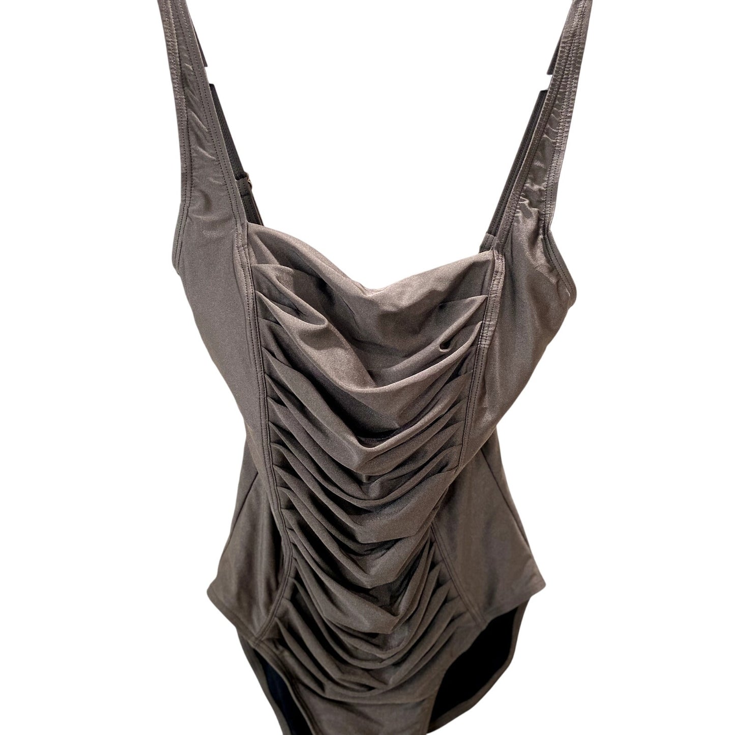 Calvin Klein Bronze Pleated One Piece Swimsuit - Size 10 (NWOT)