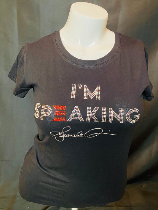 (Curvy Straight and Plus) I’m Speaking Statement T-Shirt