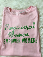 Load image into Gallery viewer, Curvy Straight and Curvy Plus Empowered Women T-shirt
