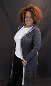 Curvy Straight Maxi Sweater