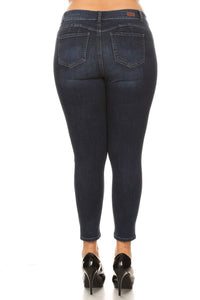 Curvy Plus Mid-rise Skinny Jeans