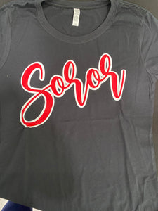 Curvy Straight / Curvy Plus Soror T-shirt