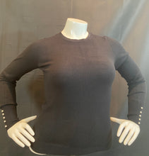 Load image into Gallery viewer, Curvy Plus Long Sleeve Shirt with Pearl Detail
