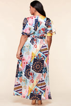 Load image into Gallery viewer, Curvy Plus Patchwork High-Low Dress
