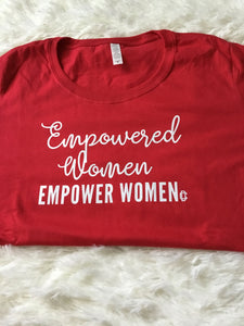 Curvy Straight and Curvy Plus Empowered Women T-shirt