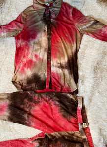 Curvy Plus Tye Dye Two Piece Set