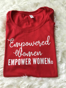 Curvy Straight and Curvy Plus Empowered Women T-shirt