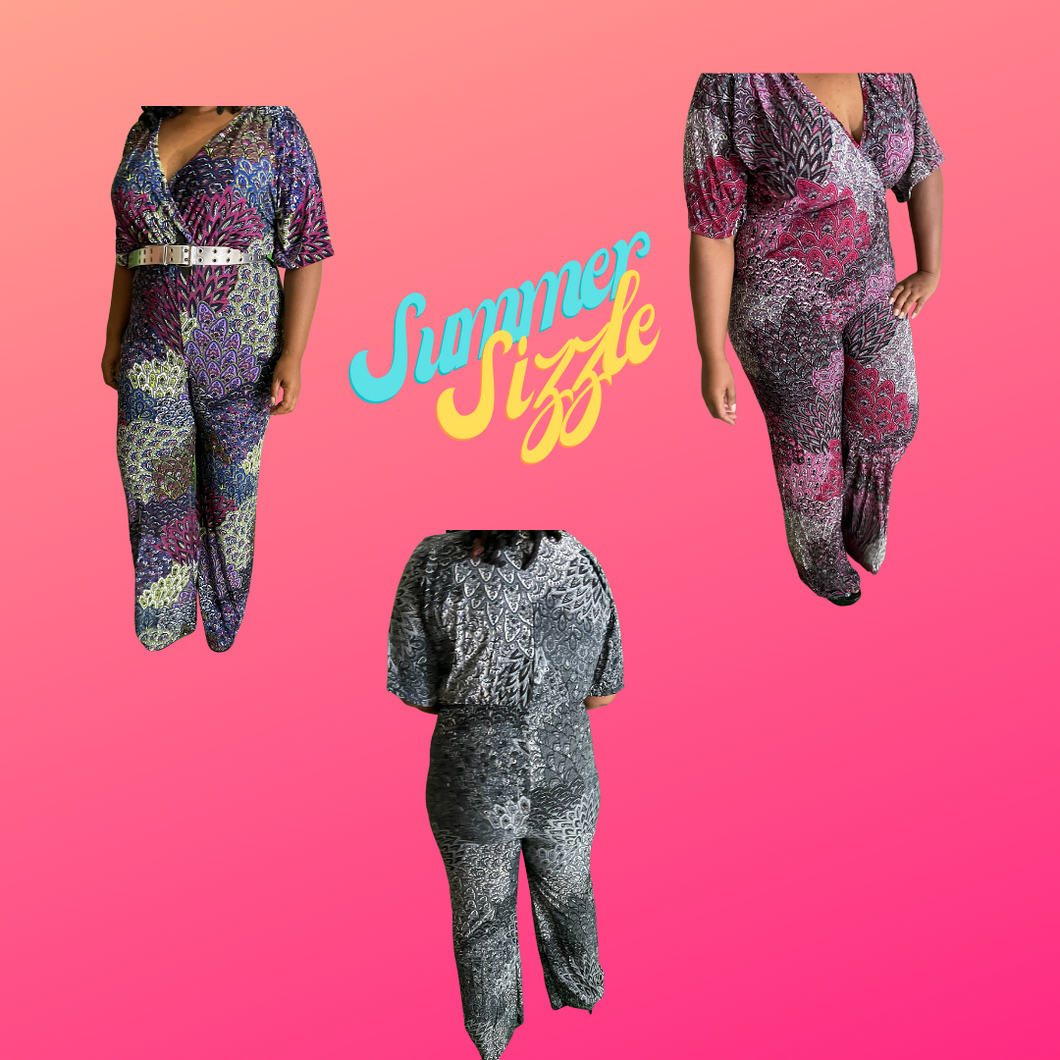 One Piece Pattern Jumpsuit